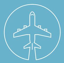 Icono de transporte aéreo